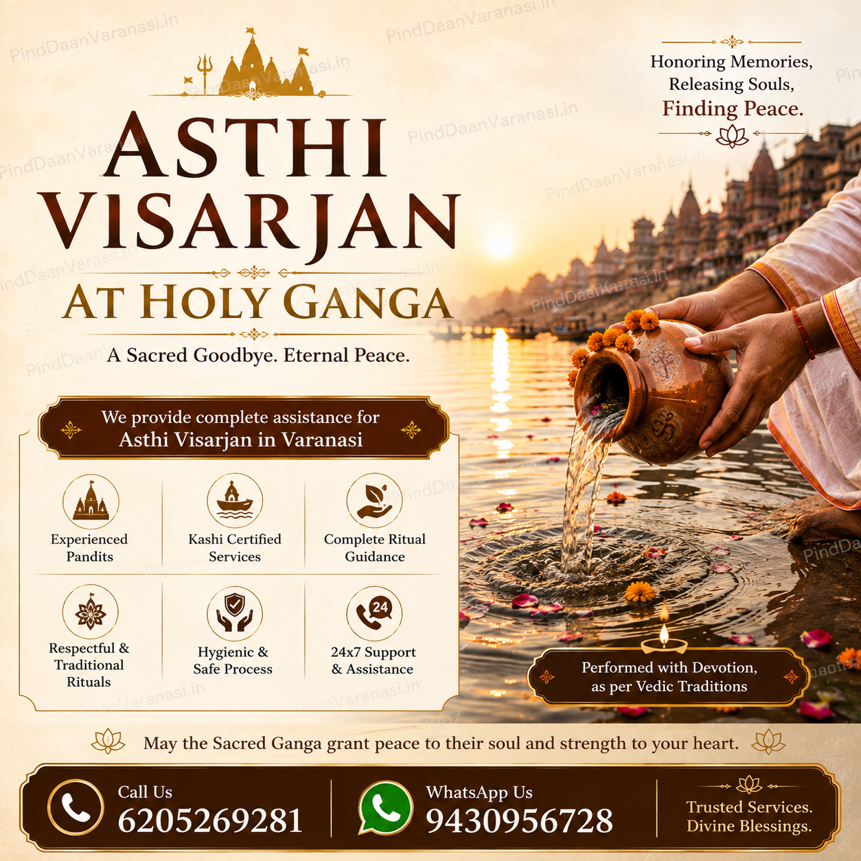 Asthi Visarjan in Varanasi